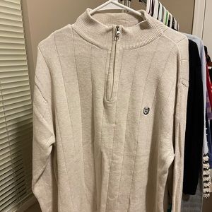 Chaps Men’s Quarter Zip Knit Sweater
